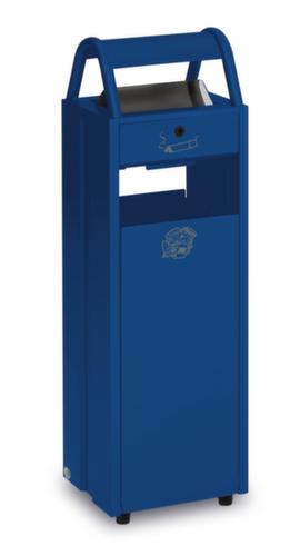 VAR Kombiascher mit 2 Einwurföffnungen, enzianblau