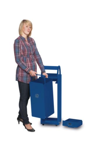 VAR Kombiascher mit 2 Einwurföffnungen, enzianblau