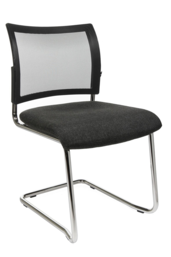 Topstar Besucherschwinger Visit 20 mit Netzrücken, Sitz Stoff (100% Polypropylen), anthrazit