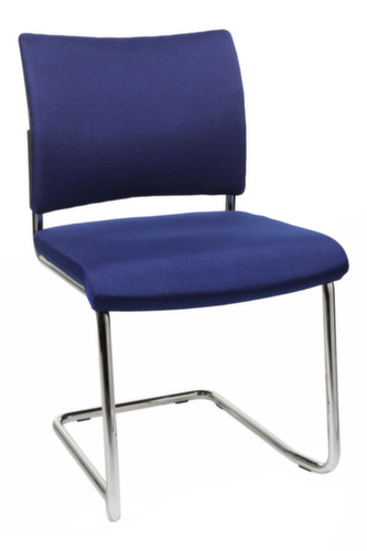 Topstar Gepolsterter Besucherschwinger Visit 20, Sitz Stoff (100% Polypropylen), blau