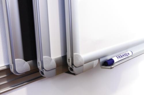 Franken Whiteboard für Wandschienen-System, Höhe x Breite 900 x 1800 mm