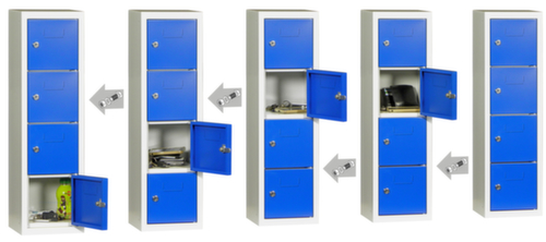 Schließfachschrank, 4 Fächer