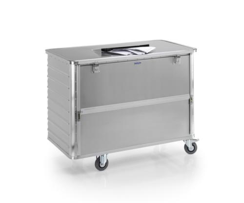 Gmöhling Alu-Akten-Entsorgungsbehälter G®-DOCU mit Einwurfschlitz mit Durchgriffsicherung