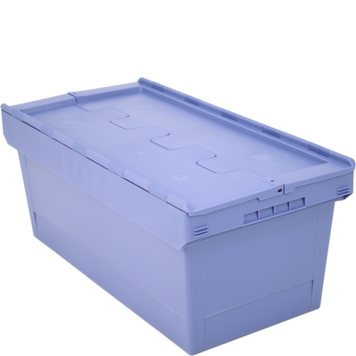 BITO Mehrwegbehälter verplombbar, Inhalt 76 l, Zweiteiliger Scharnierdeckel