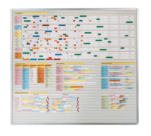 EICHNER Planungstafel mit Schienen, Höhe x Breite 940 x 1600 mm