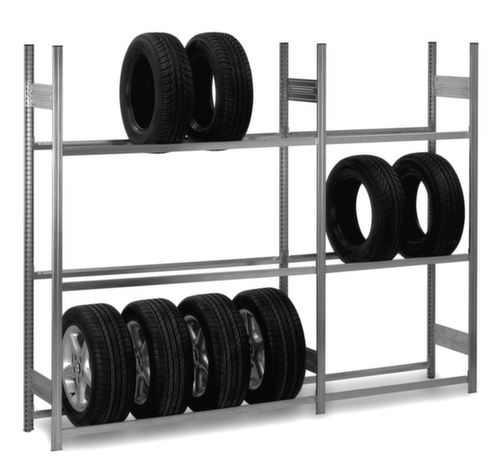 hofe Reifenregal, Höhe x Breite x Tiefe 3000 x 1060 x 435 mm, 5 Ebenen
