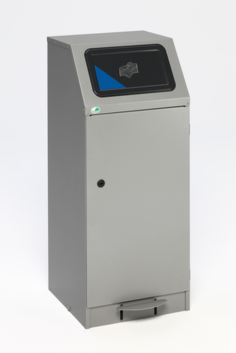 VAR Wertstoffbehälter WSG 45, 78 l, silber, Deckel anthrazit