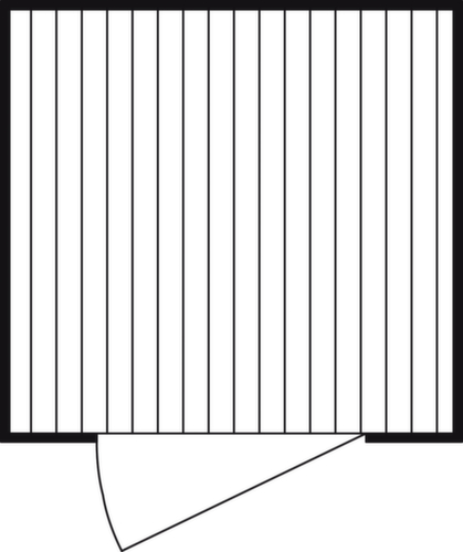 SĂ€bu Verzinkter Materialcontainer FLADAFIÂź mit FlĂŒgeltĂŒr