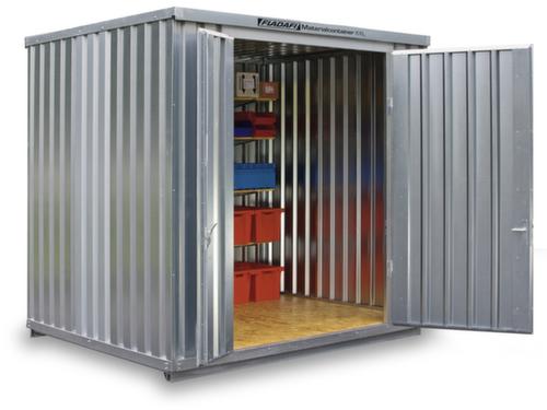 Säbu Verzinkter Großraum-Materialcontainer XXL mit Holzfußboden