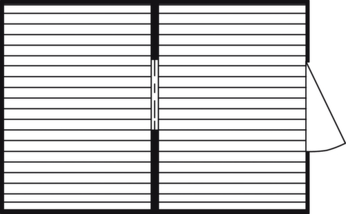 Säbu Verzinkter Materialcontainer FLADAFI® mit 2 Modulen