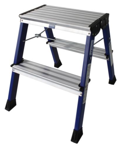 Krause Rollklapptritt Monto® Rolly®, Aluminium, blau