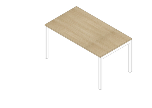 Quadrifoglio Höhenverstellbarer Schreibtisch Practika mit 4-Fußgestell