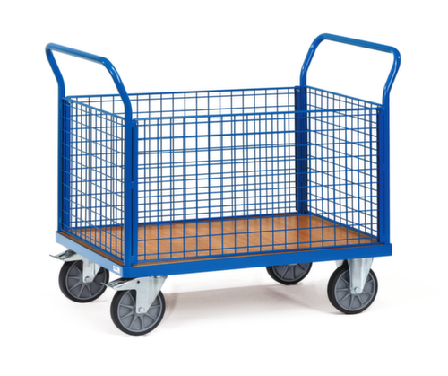 fetra Gitter-Vierwandwagen MULTIVARIO, Traglast 500 kg, Ladefläche 1000 x 600 mm