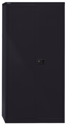 Bisley Aktenschrank, 5 Ordnerhöhen, schwarz/schwarz