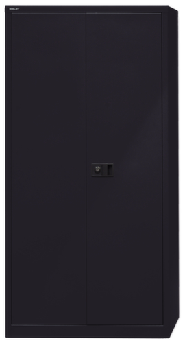 Bisley Aktenschrank, 5 Ordnerhöhen, schwarz/schwarz