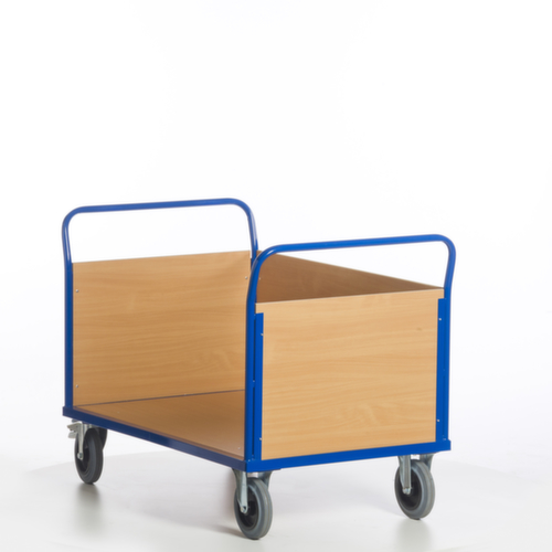 Rollcart Dreiwandwagen, Traglast 600 kg, Ladefläche 1200 x 780 mm