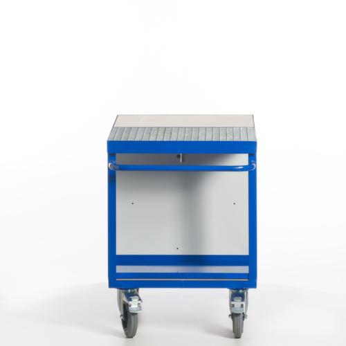 Rollcart Umwelt-Werkstattwagen mit öldichter Wanne und Gitterrost, Traglast 600 kg, Ladefläche 1150 x 700 mm