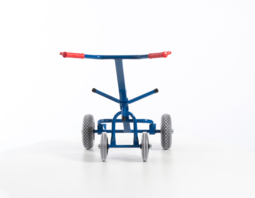 Rollcart Fasskarre mit Stützrädern, Traglast 250 kg, Luft-Bereifung