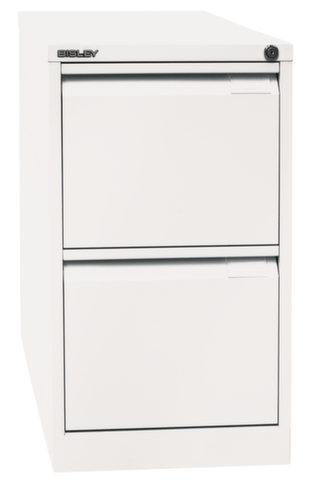 Bisley Hängeregistraturschrank, 2 Auszüge, verkehrsweiß/verkehrsweiß
