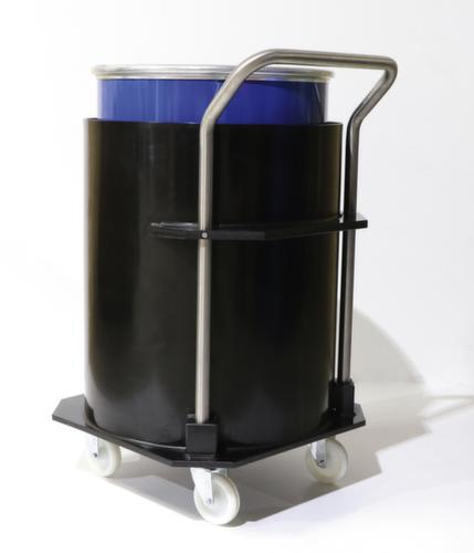 Fahrbare PE-Auffangwanne mit hohem Rand, für 1 x 220-Liter-Fass