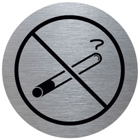 Rundes Türschild Tello, "Rauchen verboten"
