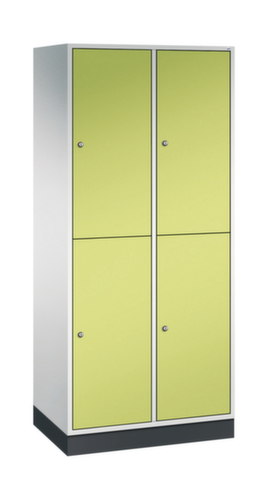 C+P Doppelstöckiger Großraum-Garderobenschrank Intro, Abteilbreite 360 mm