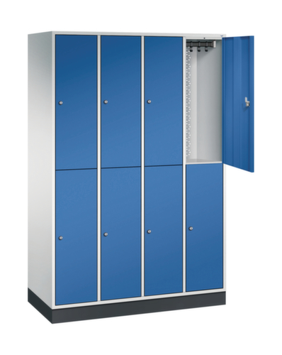C+P Doppelstöckiger Garderobenschrank Intro, Abteilbreite 260 mm