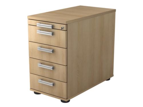 Standcontainer Up and Down, 4 Schublade(n), Eiche/Eiche