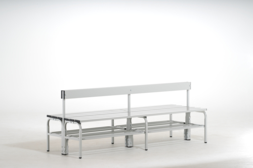 Sypro Umkleidebank mit Aluleisten