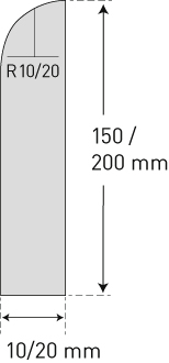 Moravia Schrammschutz MORION, Höhe x Länge 150 x 2060 mm