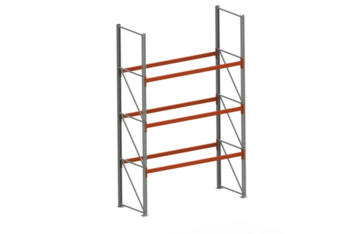 META Palettenregal MULTIPAL für 12 Paletten, 2870 mm breit, 4 Lagerebenen
