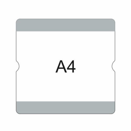 EICHNER Selbstklebende Beschriftungstasche, grau