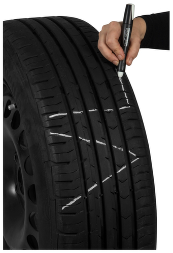 EICHNER Permanentmarker, Schriftfarbe gelb, Schaft orange