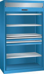 LISTA Schwerlast-Rollladenschrank, Höhe x Breite x Tiefe 1950 x 1100 x 641 mm