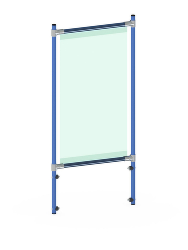 fetra Hygieneschutzwand für Transportwagen, Höhe x Breite 1410 x 571 mm