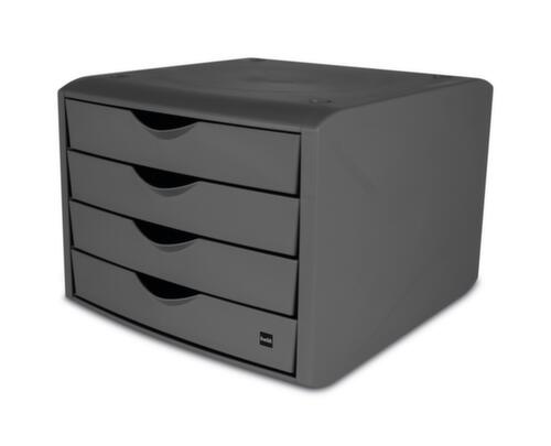 helit Schubladenbox the green the green chamaleon aus recyceltem Kunststoff, für DIN A4