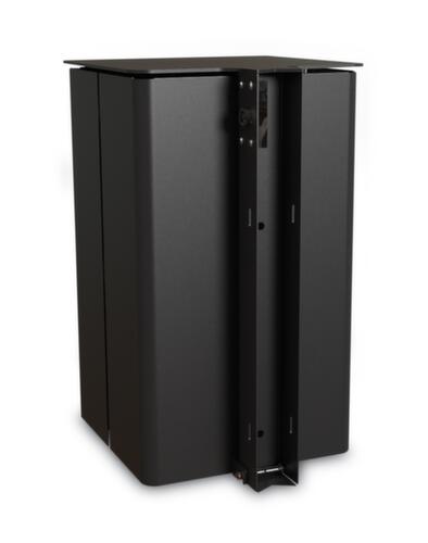 Kombiascher mit Schutzdach, anthrazit-eisenglimmer