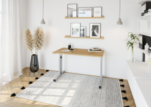 Schmaler Schreibtisch Mini-Office O-Serie mit C-Fußgestell