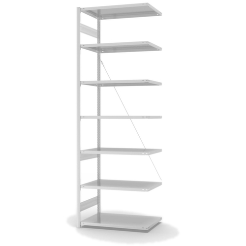 hofe System-Steckregal in mittelschwerer Bauart, Höhe x Breite x Tiefe 3000 x 1010 x 635 mm, 7 Böden