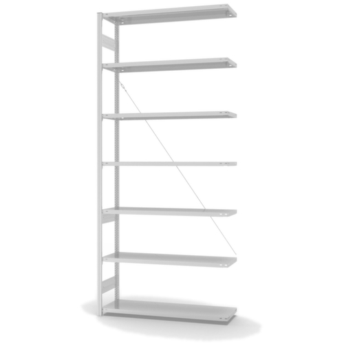 hofe System-Steckregal in mittelschwerer Bauart, Höhe x Breite x Tiefe 3000 x 1310 x 435 mm, 7 Böden