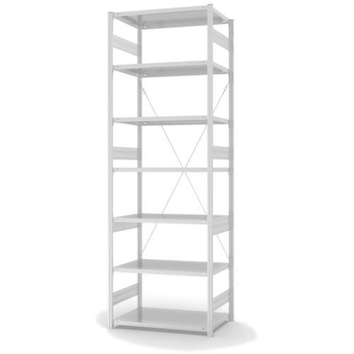 hofe System-Steckregal, Höhe x Breite x Tiefe 3000 x 1060 x 635 mm, 7 Böden