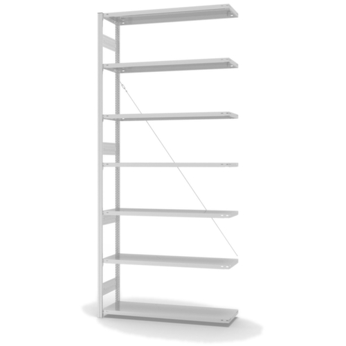 hofe System-Steckregal Anbaufeld, Höhe x Breite x Tiefe 3000 x 1310 x 435 mm, 7 Böden