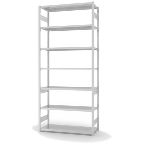 hofe Traversenregal in mittelschwerer Bauart, Höhe x Breite x Tiefe 3000 x 1360 x 535 mm, 7 Böden