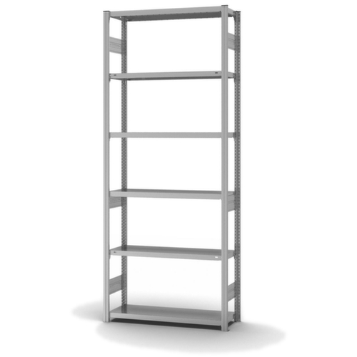 hofe Traversenregal in schwerer Bauart, Höhe x Breite x Tiefe 2500 x 1060 x 335 mm, 6 Böden