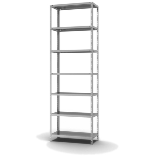 hofe Schraubregal, 7 Böden, mit korrosionsschützender Zinkbeschichtung