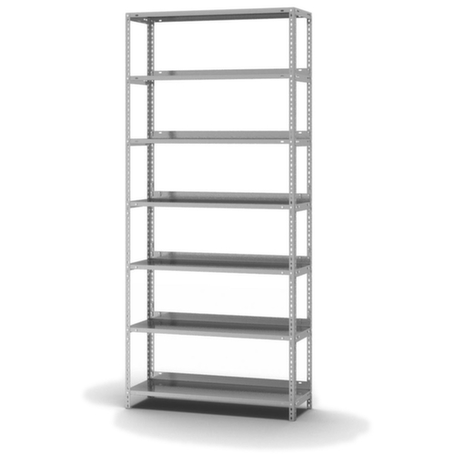 hofe Akten-Schraubregal, 7 Böden, mit korrosionsschützender Zinkbeschichtung