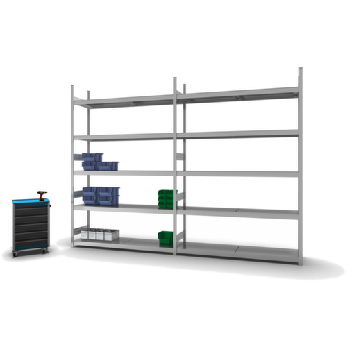 hofe Weitspannregal mit Stahlböden