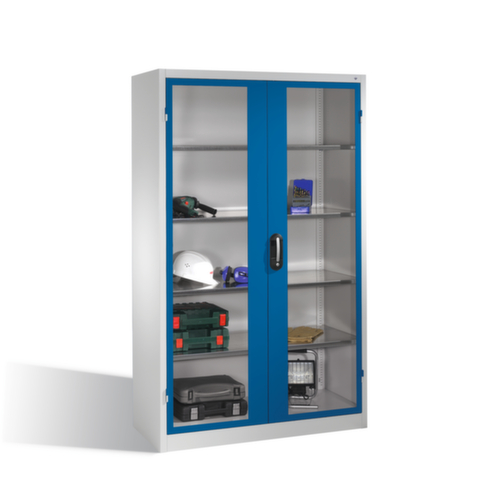 C+P Werkzeugschrank ERGO mit Sichtfenster-Flügeltüren, Breite 1200 mm