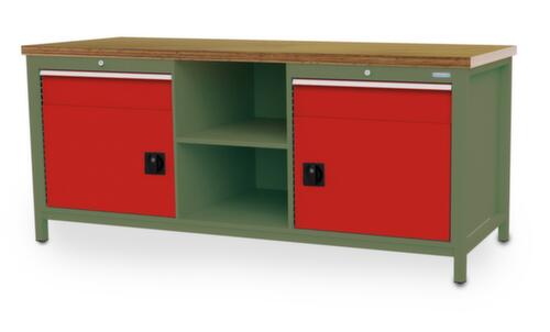 Bedrunka + Hirth Werkbank, 2 Schubladen, 2 Schränke, 2 Ablageböden