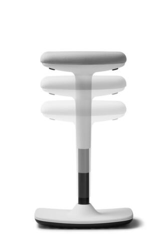 Dauphin Drehhocker to-swift mit Wippmechanik, Sitz grau